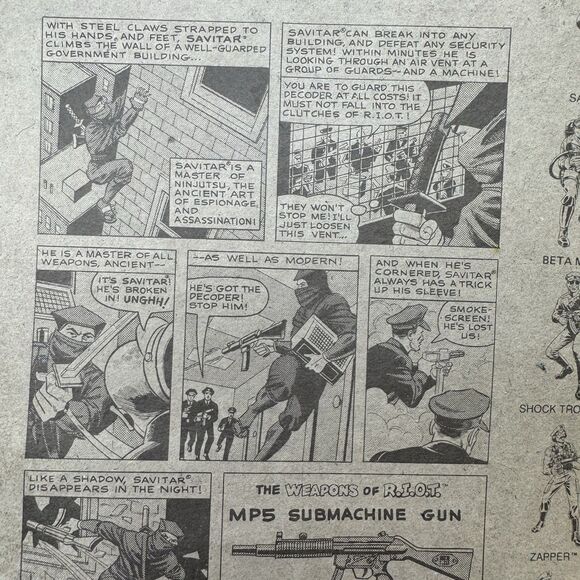 1981 Eagle Force RIOT SAVITAR the Assassin - NEW - Picture 11 of 14